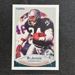Bo Jackson 1990 Fleer Football #256 Los Angeles Raiders